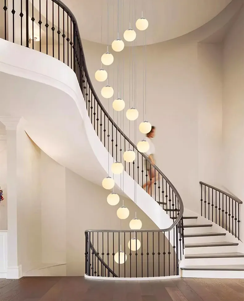 נברשת טבעות לד ארט דקו עם שלט