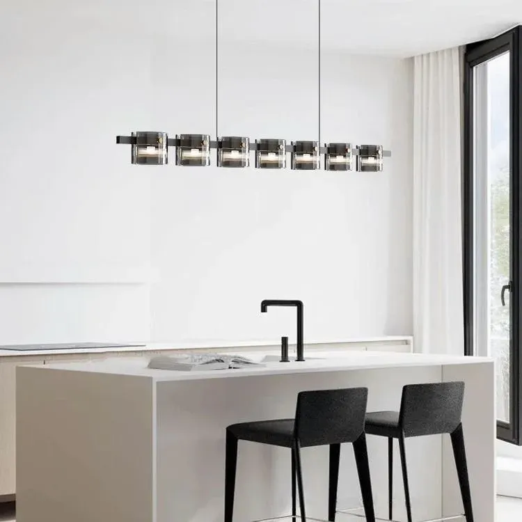 נברשת זכוכית מעושנת פוסט מודרנית