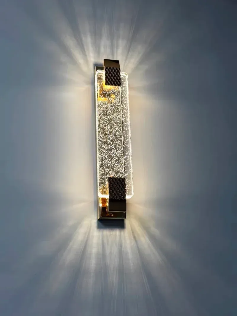 מנורת קיר קריסטל מודרנית לחדר ולמסדרון