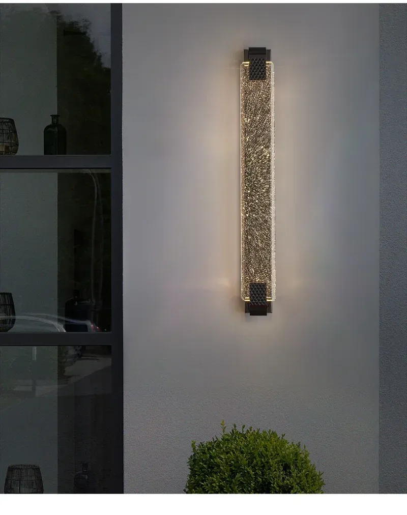 מנורת קיר קריסטל מודרנית לחדר ולמסדרון