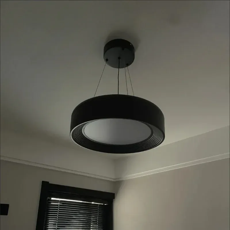 מנורה תלויה לד עגולה בסגנון וואבי סאבי