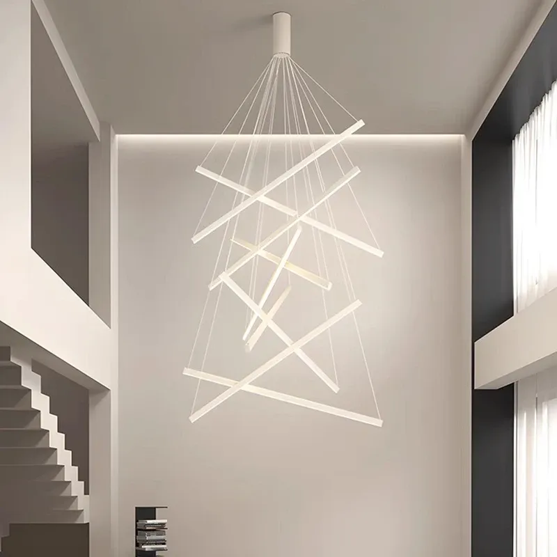 נברשת לד מודרנית רב ראשית עם שלט