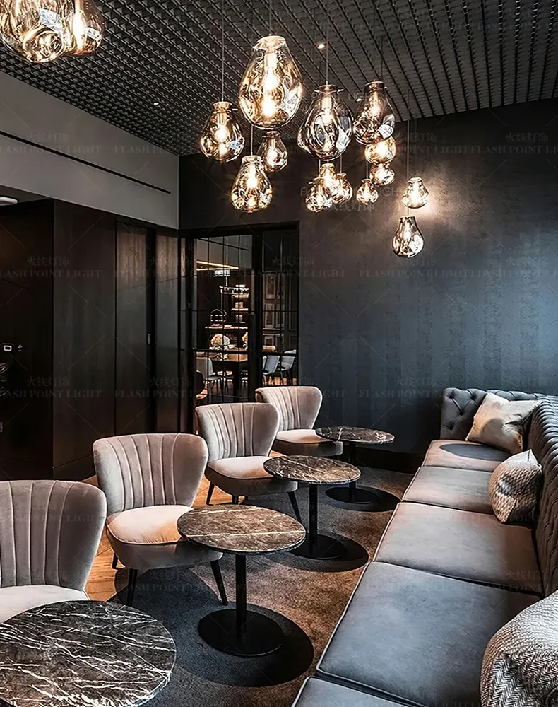 נברשת טבעות תלויה מודרנית לסלון ולפינת אוכל