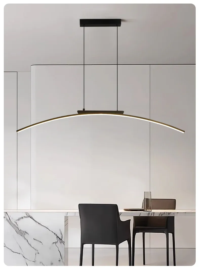 מנורה תלויה לד קשת מודרנית לפינת אוכל