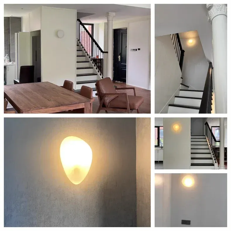 מנורת קיר זכוכית נורדית דקורטיבית