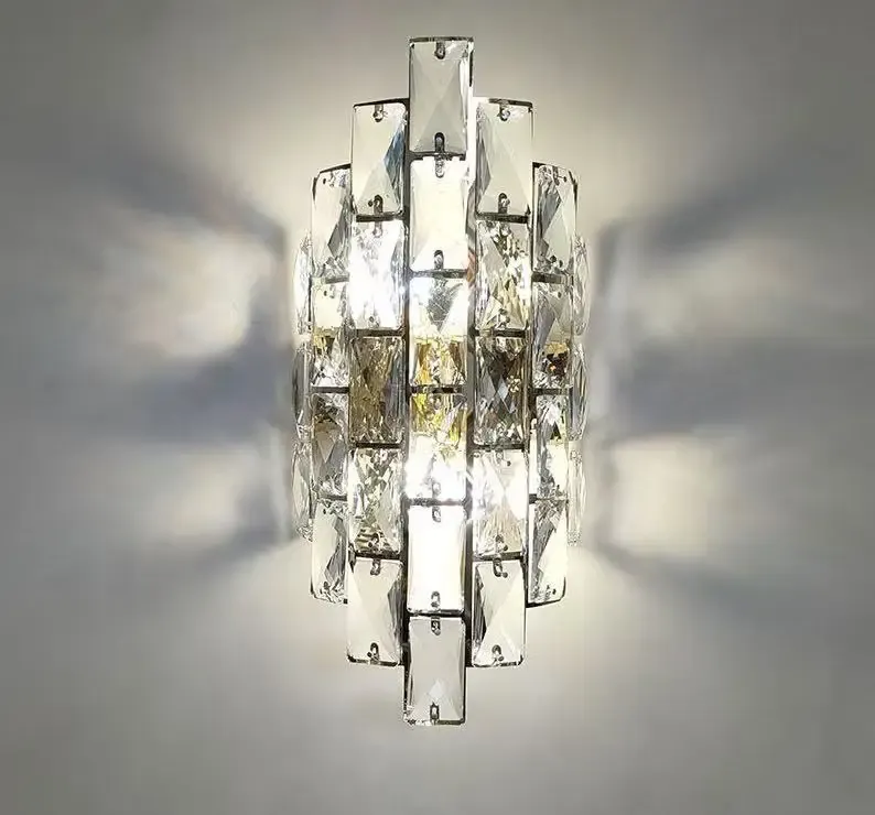 מנורת קיר קריסטל מודרנית מנירוסטה