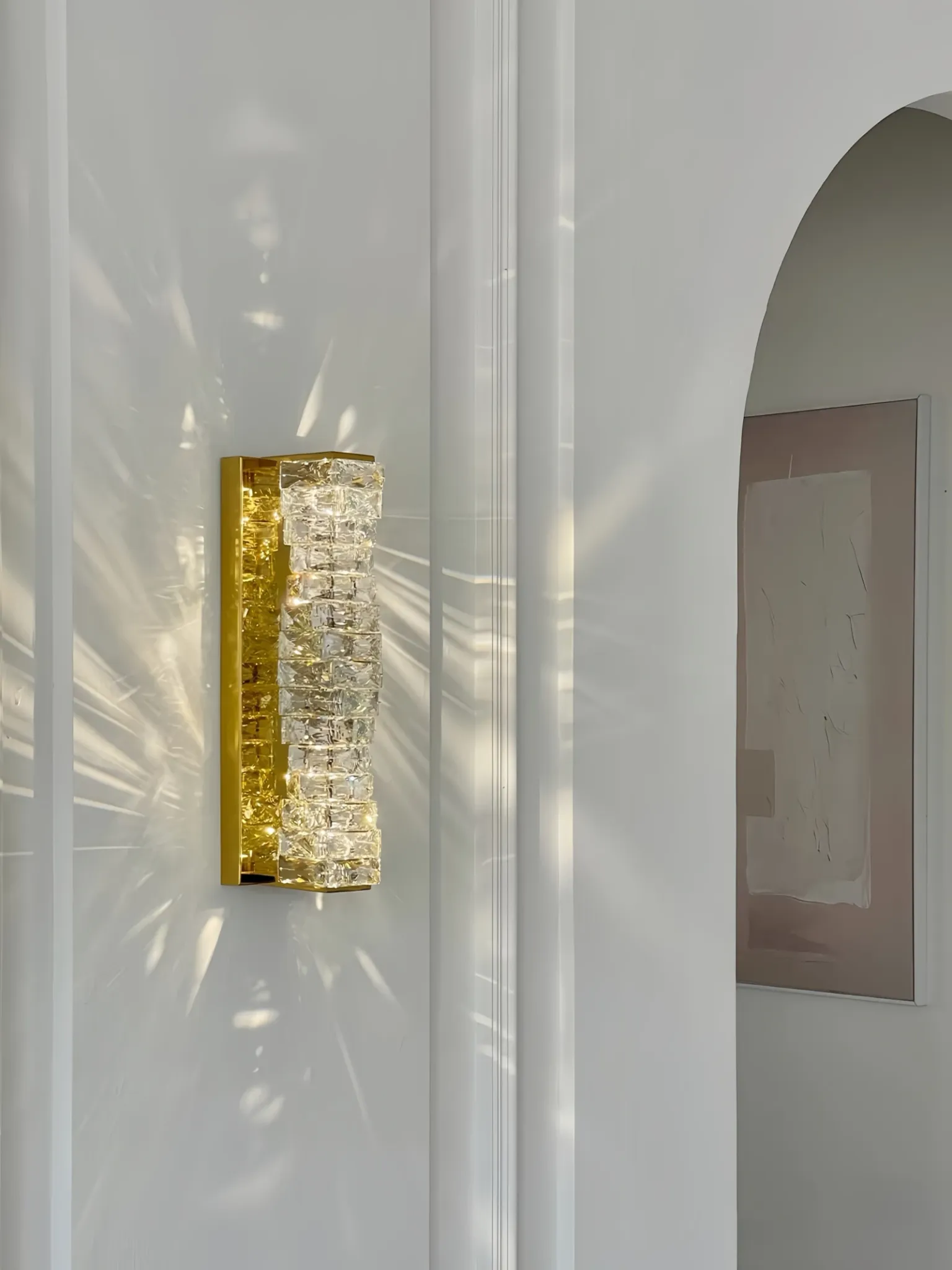 מנורת קיר קריסטל יוקרתית לד