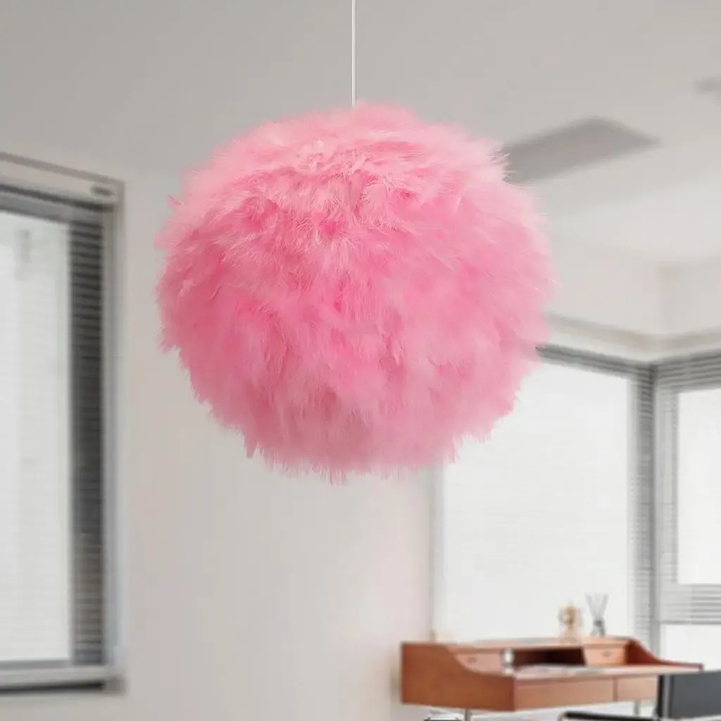 מנורה תלויה נוצה רכה מודרנית לחדר שינה ופינת אוכל