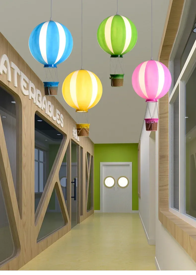 מנורת תלייה כדור פורח נורדית E27 לחדר ילדים