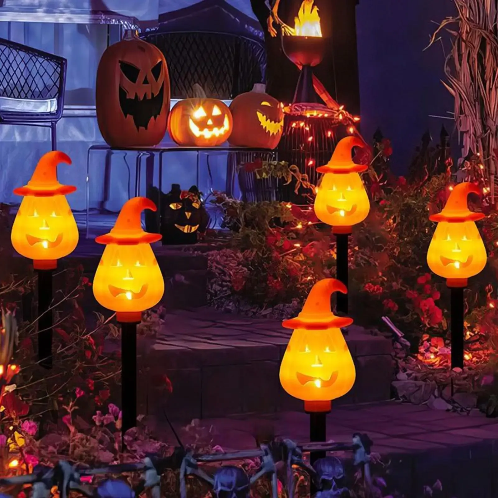 יתד דלעת סולארית לגינה