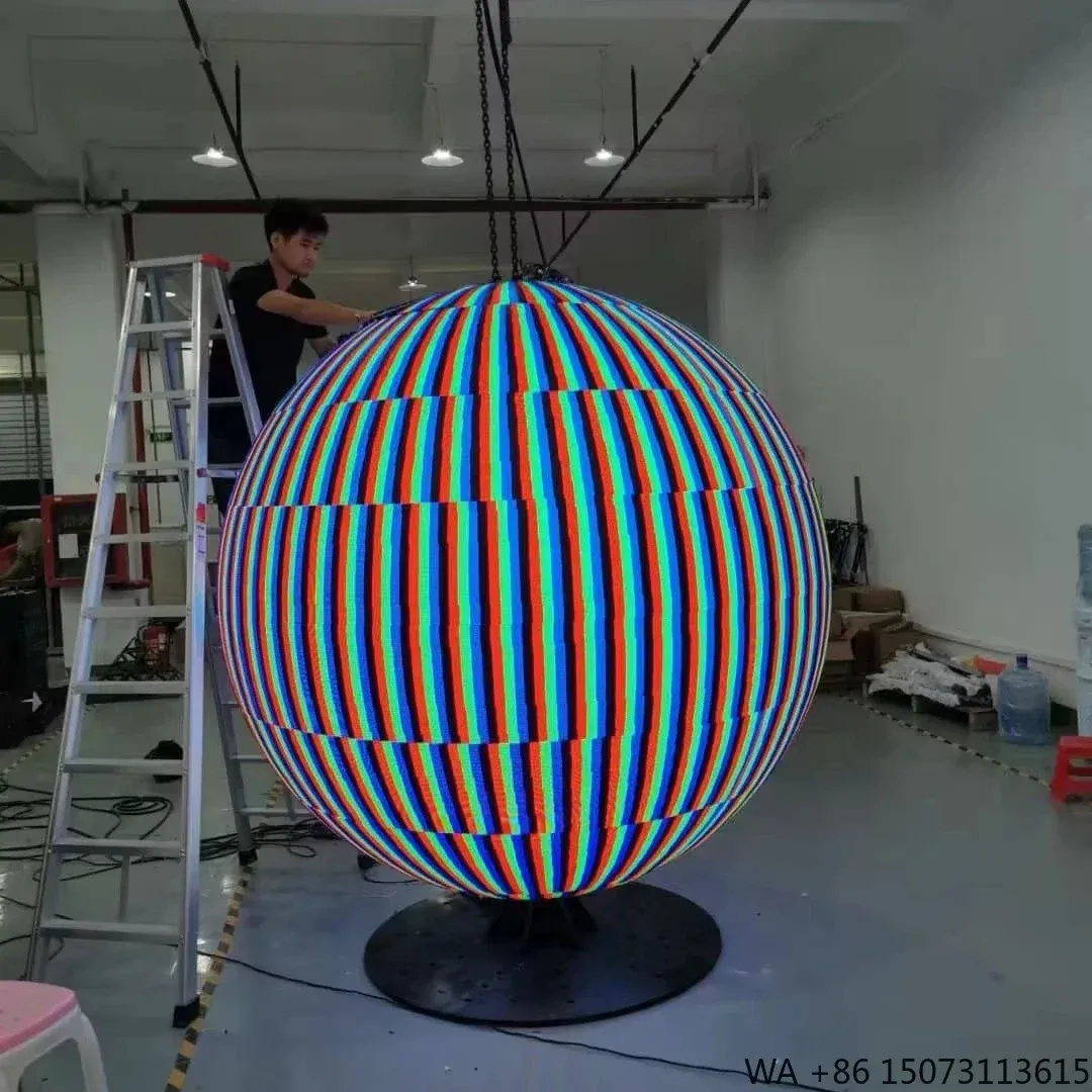 קיר LED עגול תלת ממדי לתצוגה חווייתית