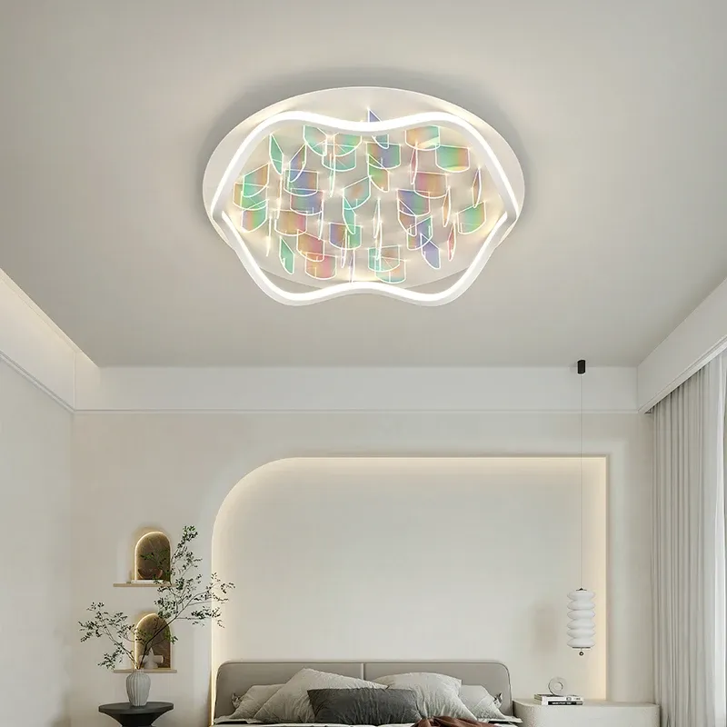 מנורת תקרה קשת עגולה לד עם שלט