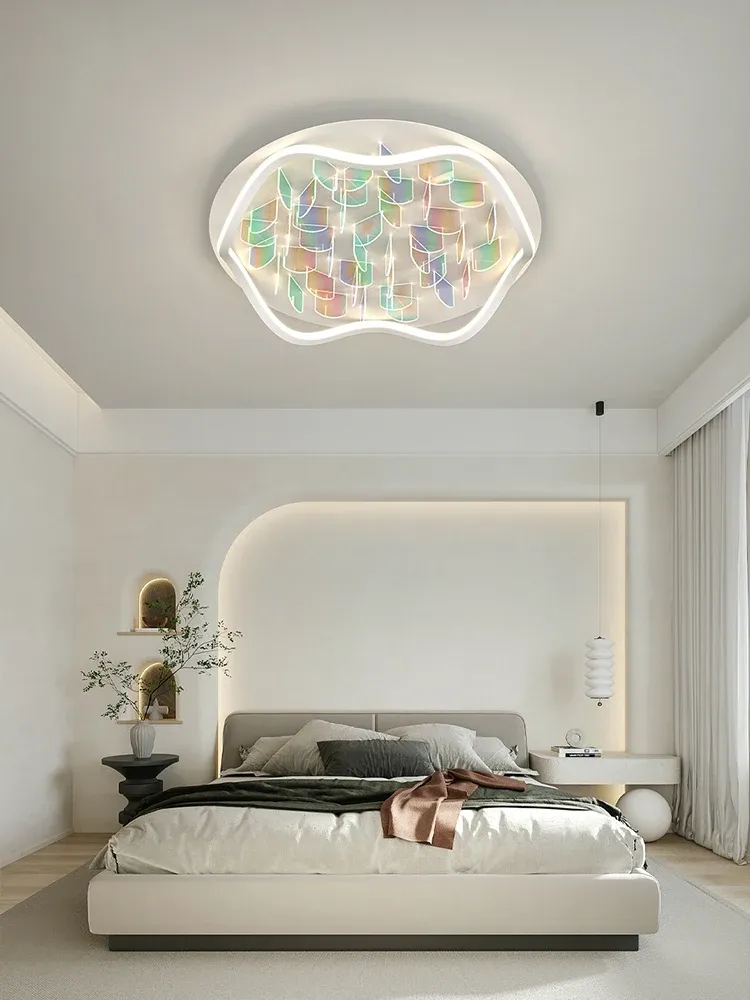 מנורת תקרה קשת עגולה לד עם שלט