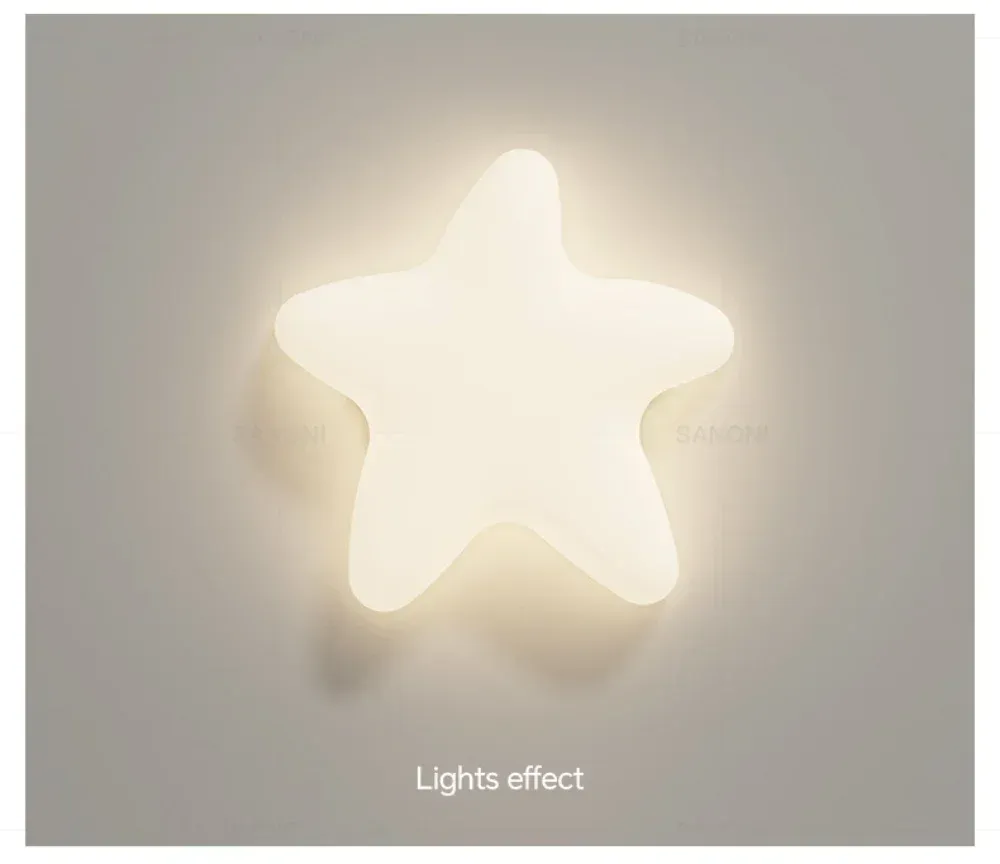 מנורת תקרה ענן ירח וכוכבים לד לחדר ילדים