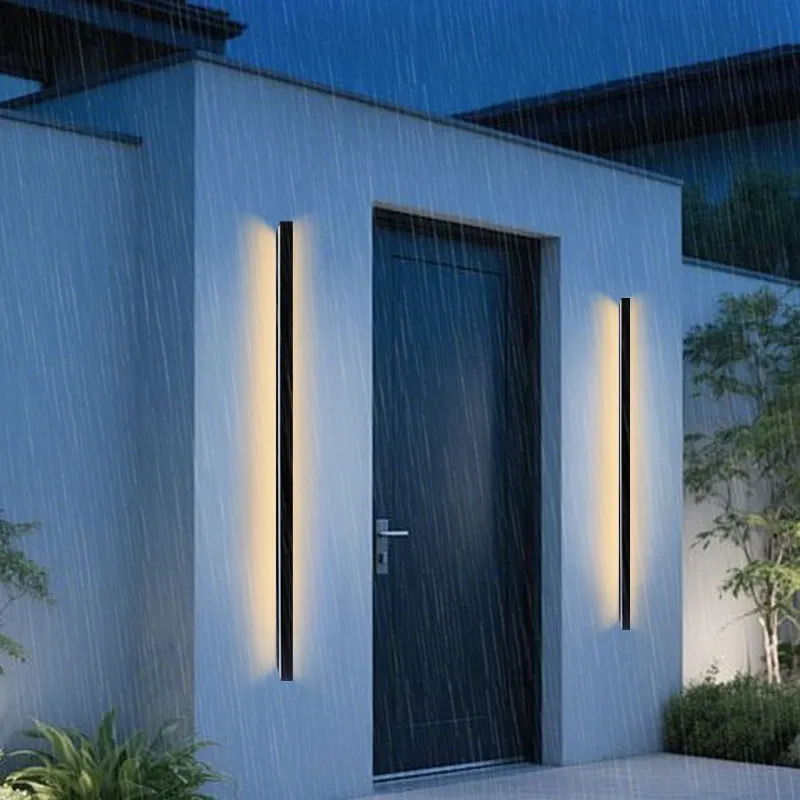 מנורת קיר חוץ ליניארית לד שטיפת אור IP65