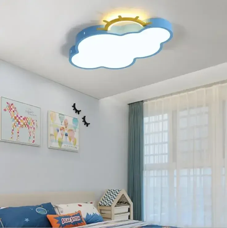 מנורת תקרה ענן צבעוני לד לילדים