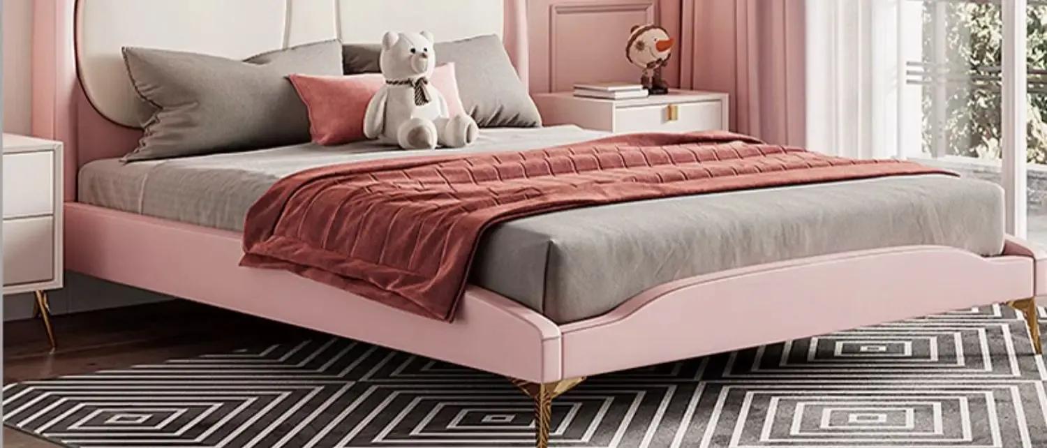 מנורת תקרה פרח כוכב ורודה עם שלט לחדר ילדות