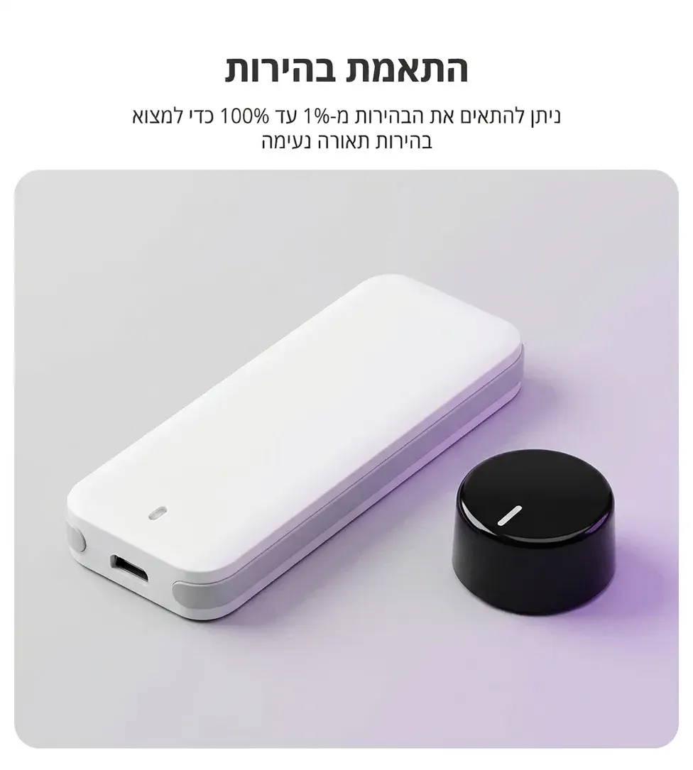 בקר חכם לרצועת לד עם כפתור