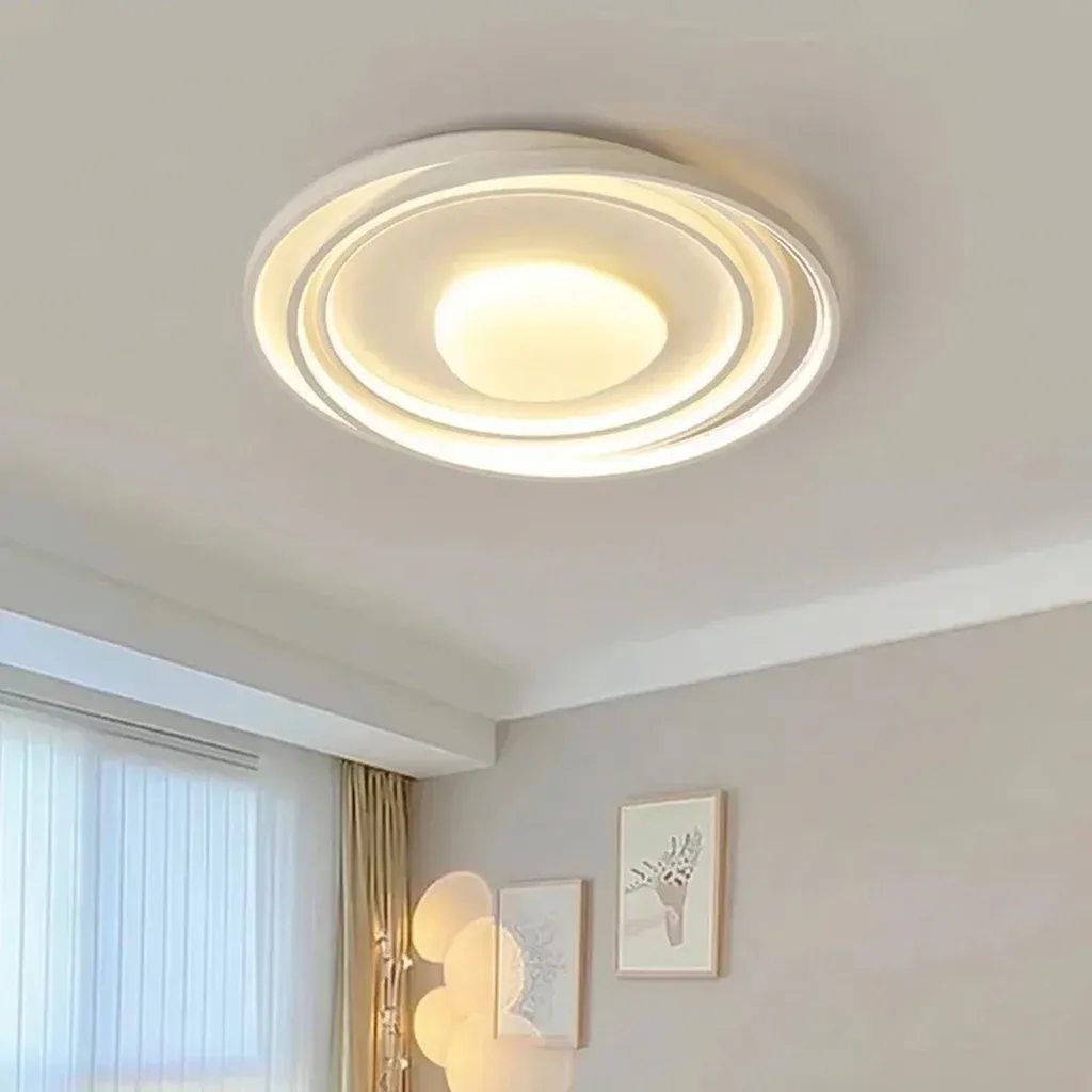 מנורת תקרה ירח וטבעת לבנה