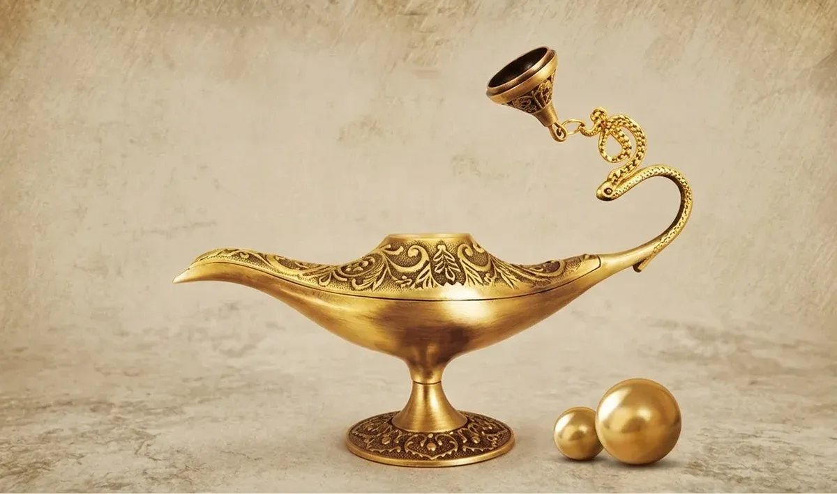 מנורת קיר מראה מוזהבת לאמבטיה