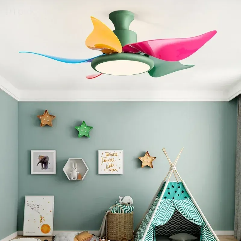 מאוורר תקרה לד שקט 36 אינץ׳ לחדר ילדים