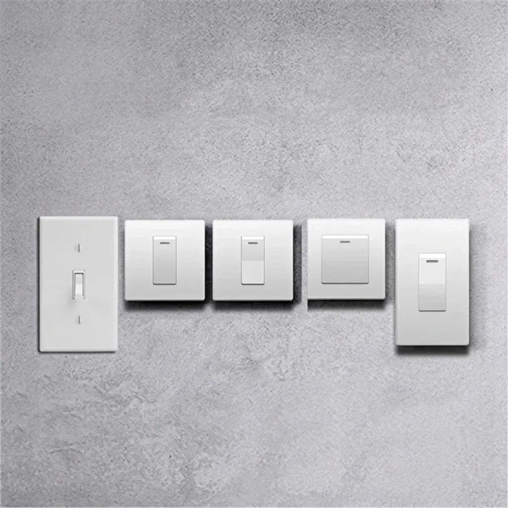 סט מפסקי תאורה חכמים לבנים נקיים