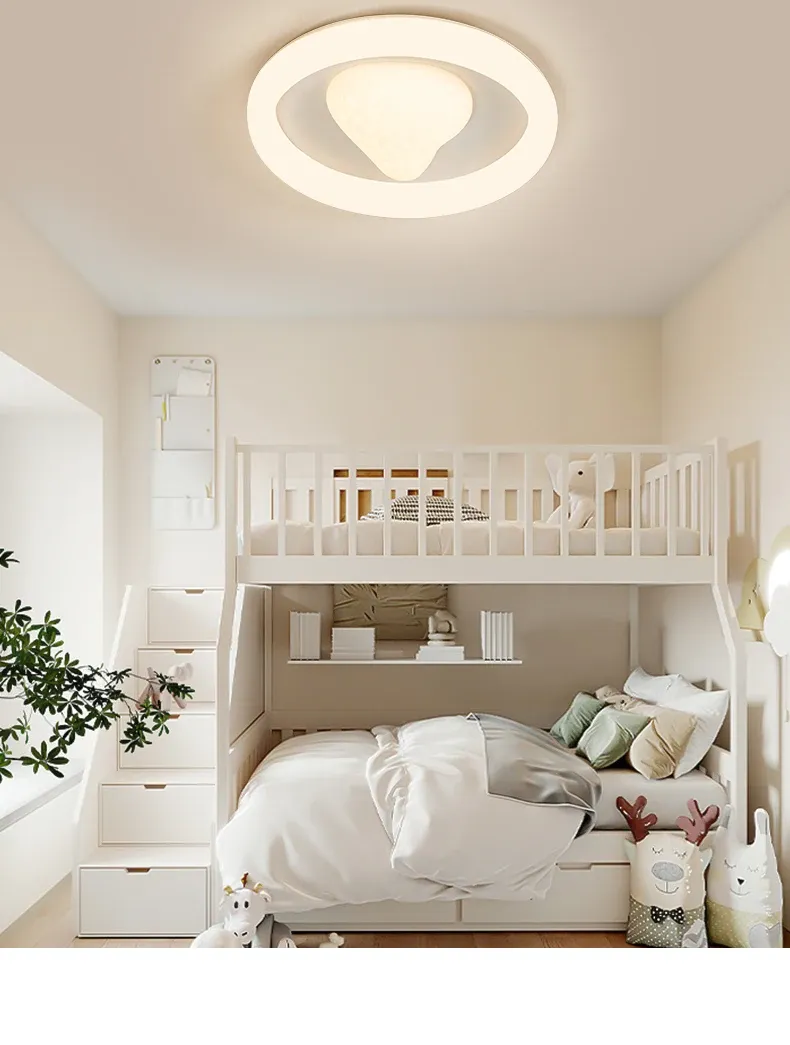 מנורת תקרה תות ורודה דימרית לחדר ילדות