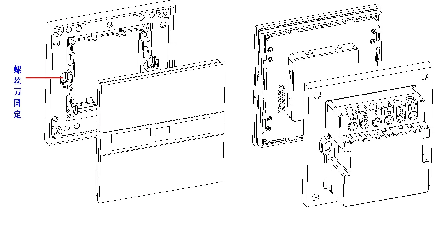 מתג חכם זיגבי 4 ערוצים עם מסך מגע