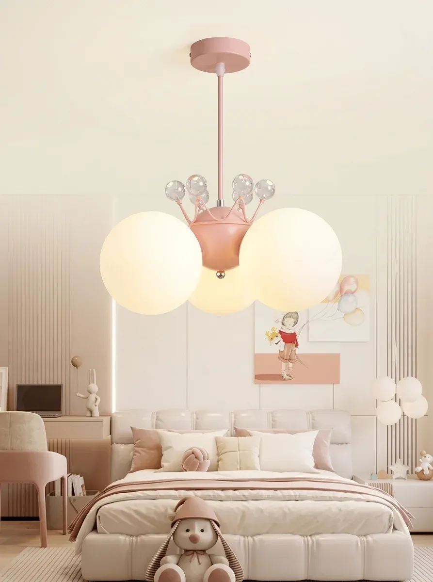 מנורת תקרה דובי בועות לבנה