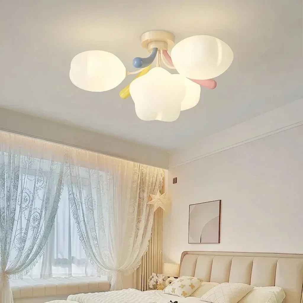 מנורת תקרה כוכב נורדי צבעונית לד