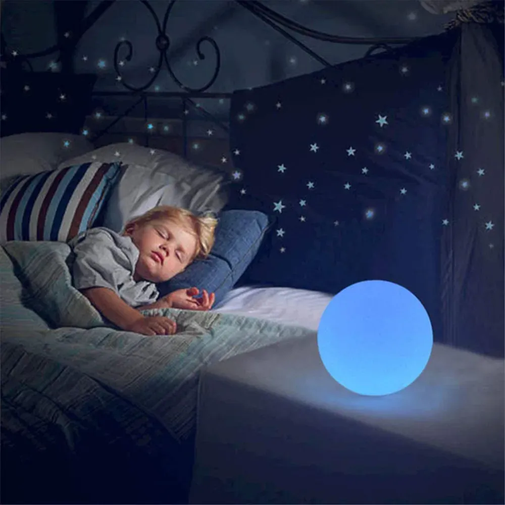 כדור אור לד נטען לגינה עם שלט