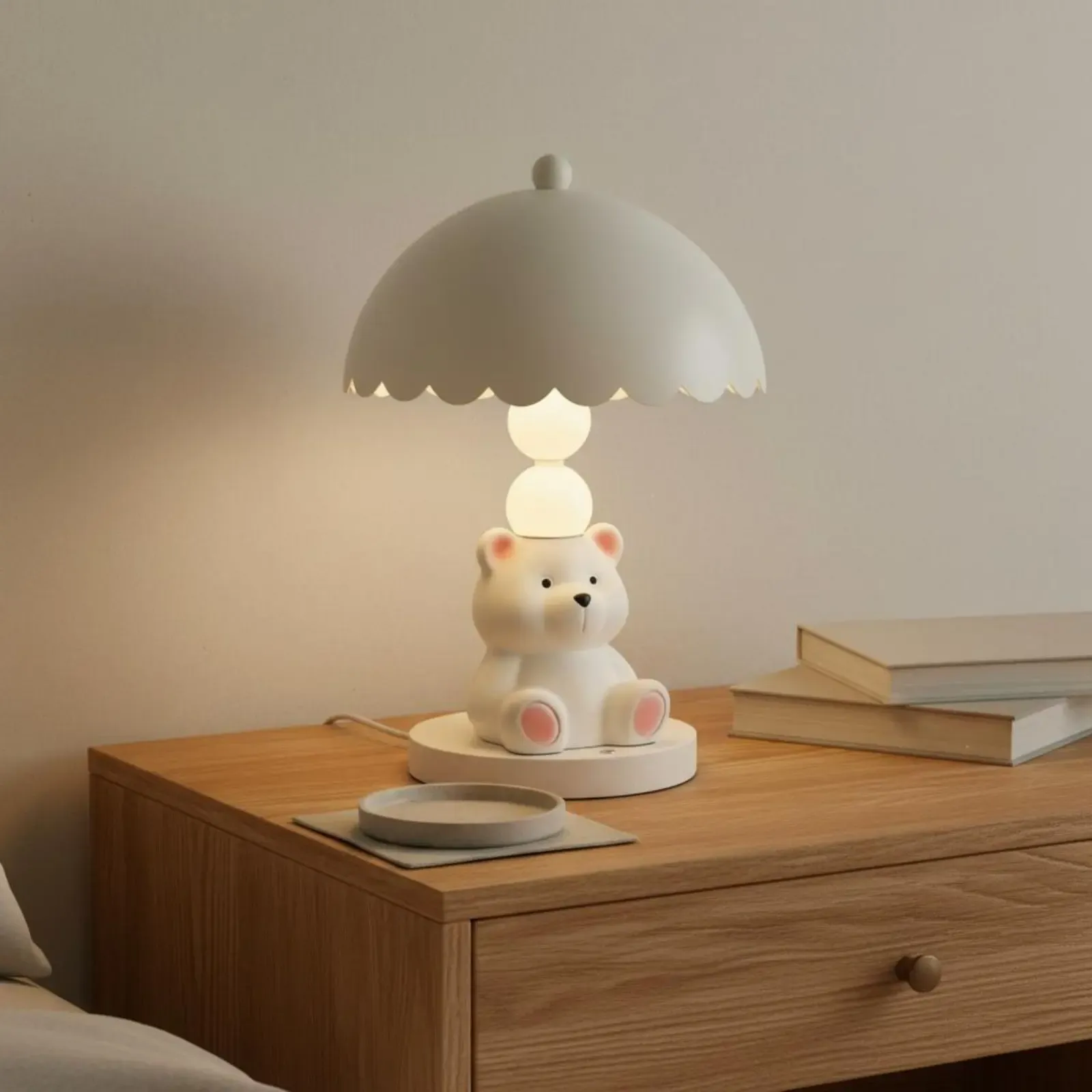 מנורת לילה חייתית בלחיצה עם שלושה גווני אור