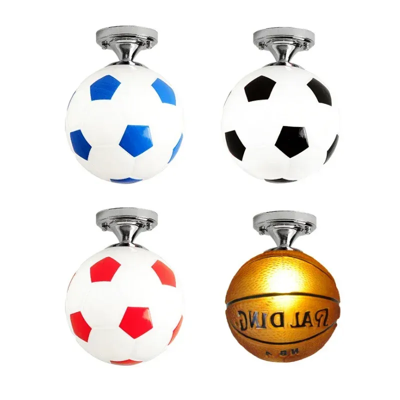 מנורת תקרה כדורסל וכדורגל E27 לחדר ילדים