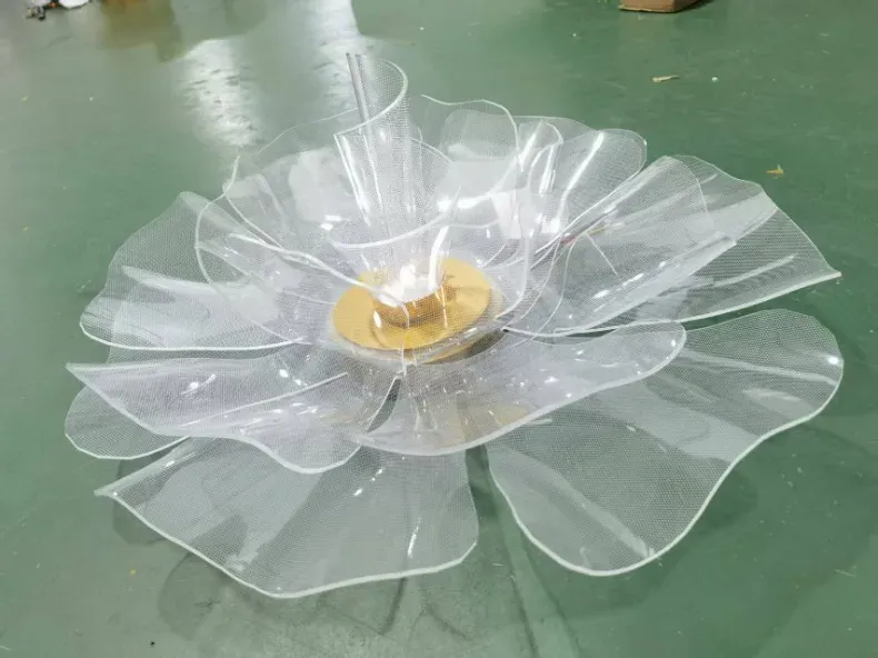 מנורת תקרה פרחונית מודרנית מאקריליק