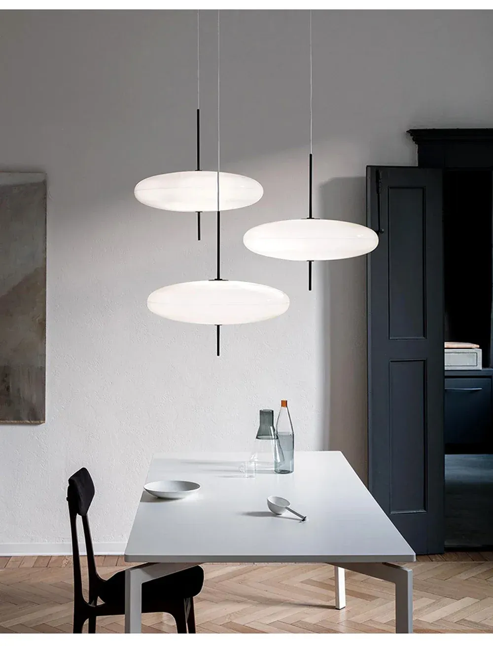 נברשת תלויה נורדית בצורת צלחת מעופפת