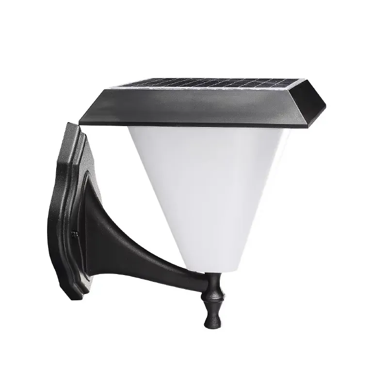 מנורת קיר סולארית לד לחוץ עם גוף אלומיניום