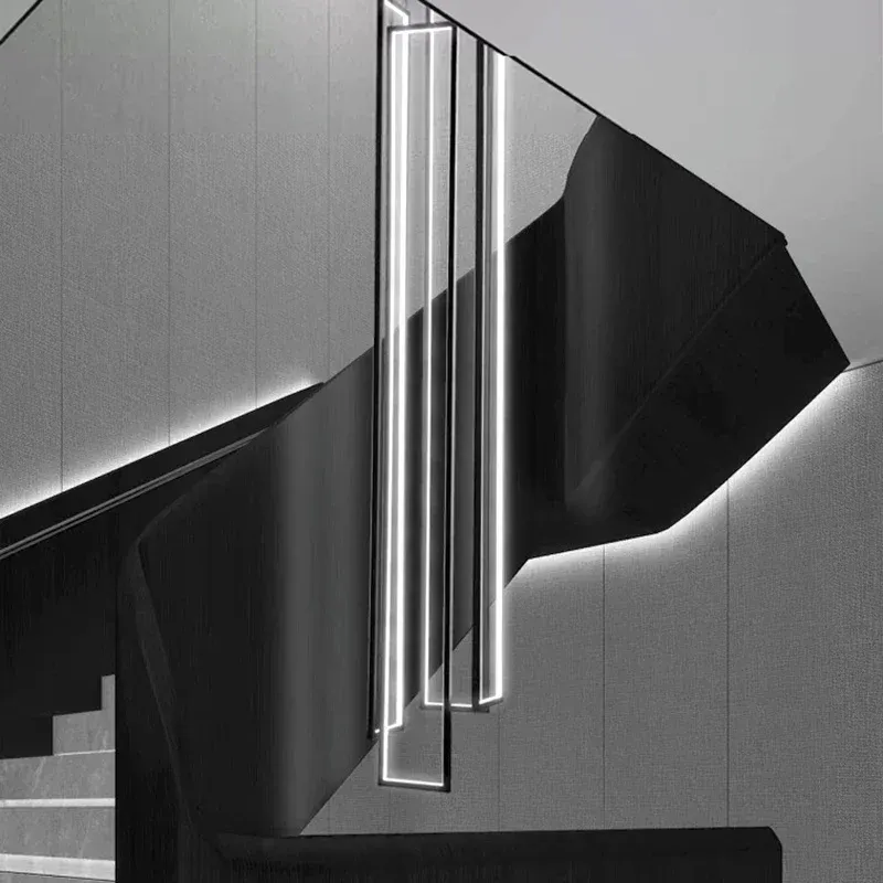 נברשת תלייה מודרנית מדורגת עם דימר ושלט