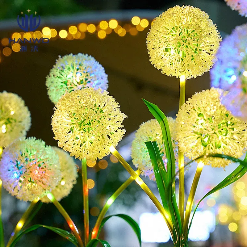 מנורת דנדליון סולארית לגינה