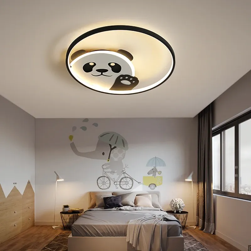 מנורת תקרה פנדה לד דימרית לחדר ילדים