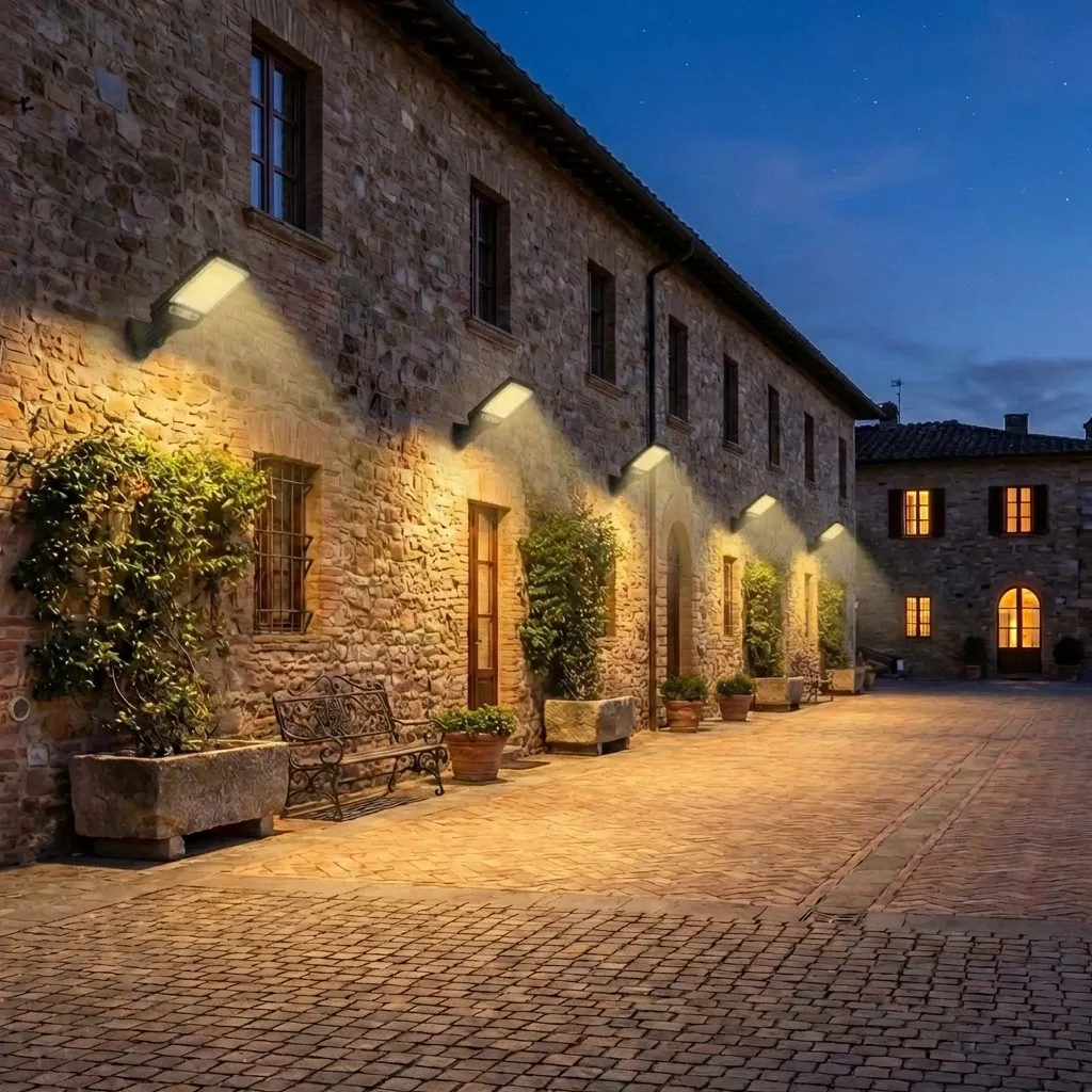 מנורת שביל סולארית עם חיישן תנועה