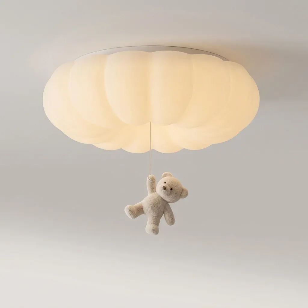 מנורת תקרה דוב שמנת לחדר ילדים