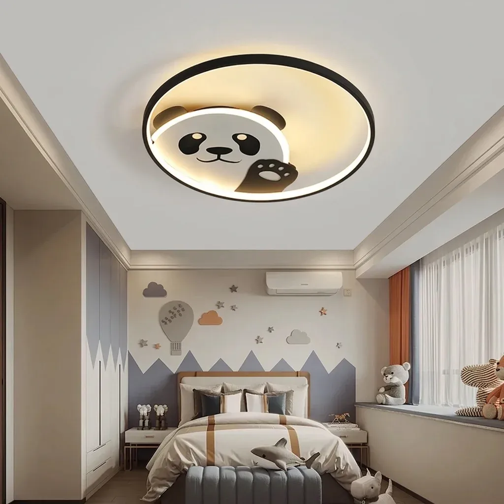 מנורת תקרה פנדה לד לחדר ילדים