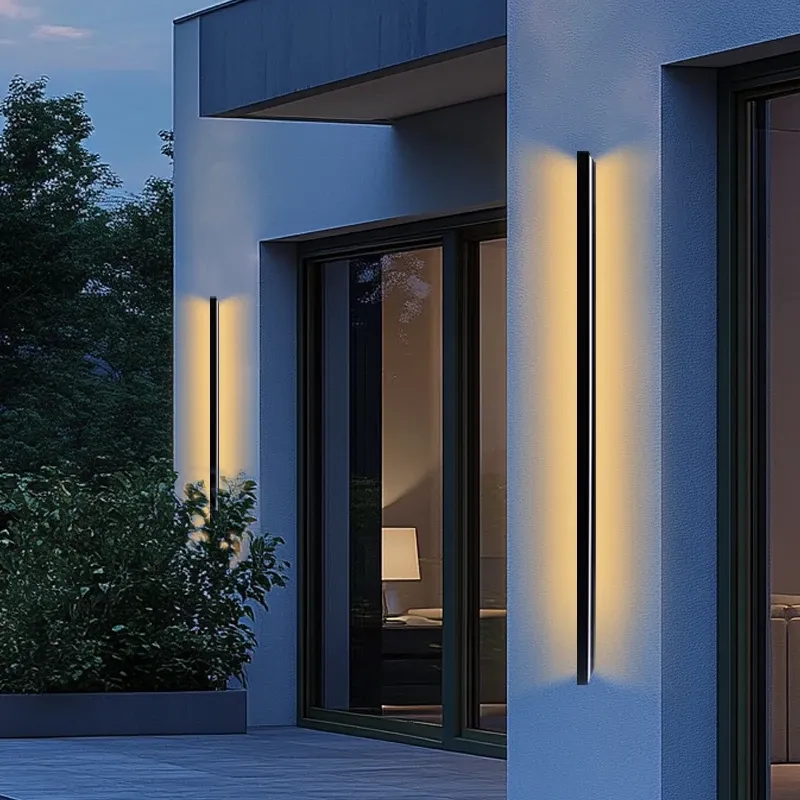 מנורת קיר חוץ לד אדריכלית מוגנת מים IP65