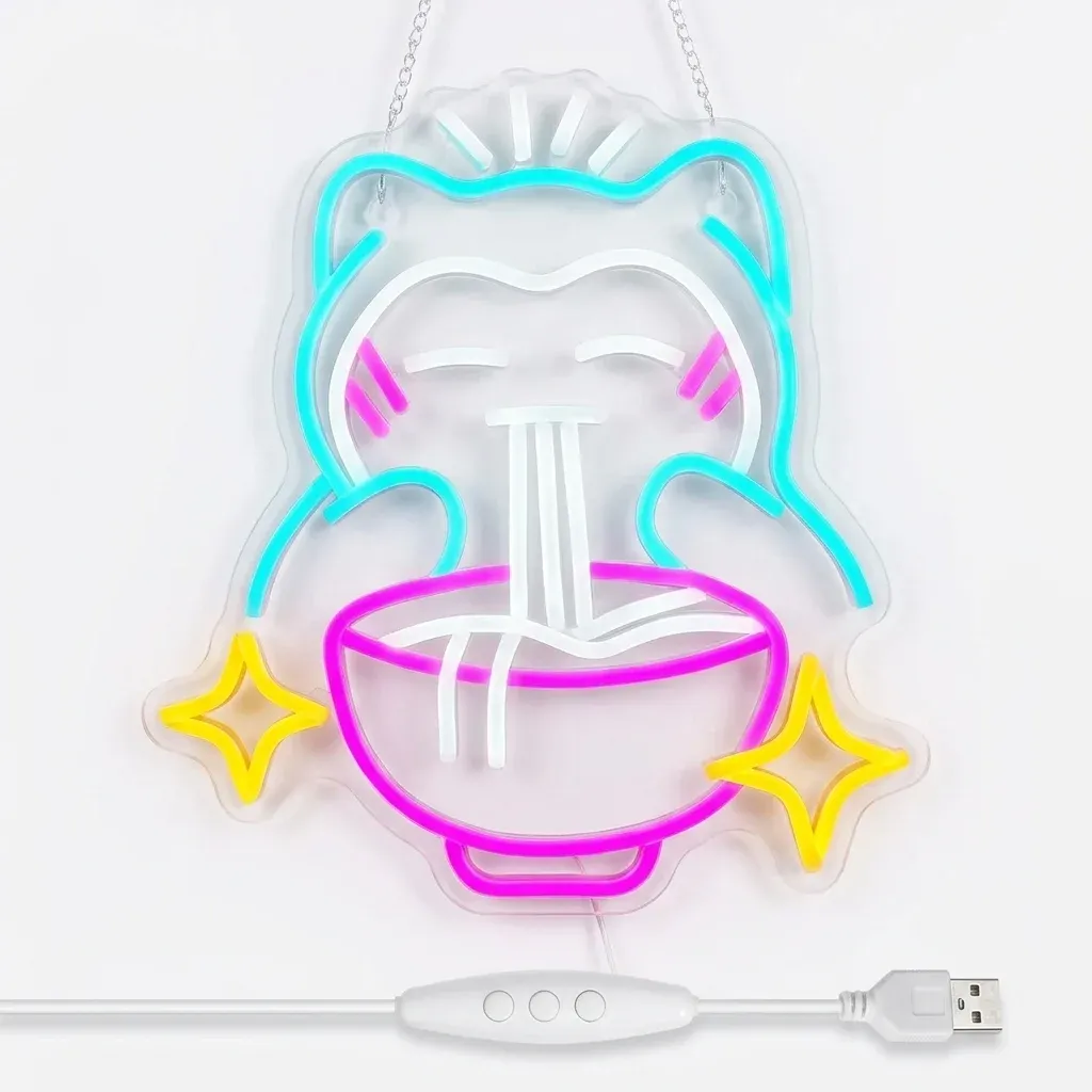 שלט ניאון לד דובי ראמן יפני