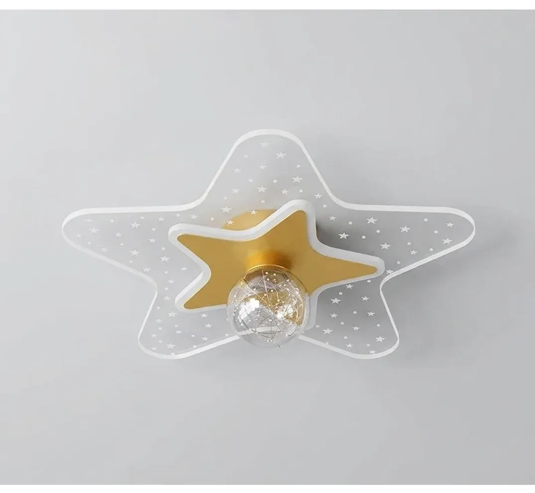 מנורת תקרה לד כוכב לחדר ילדים