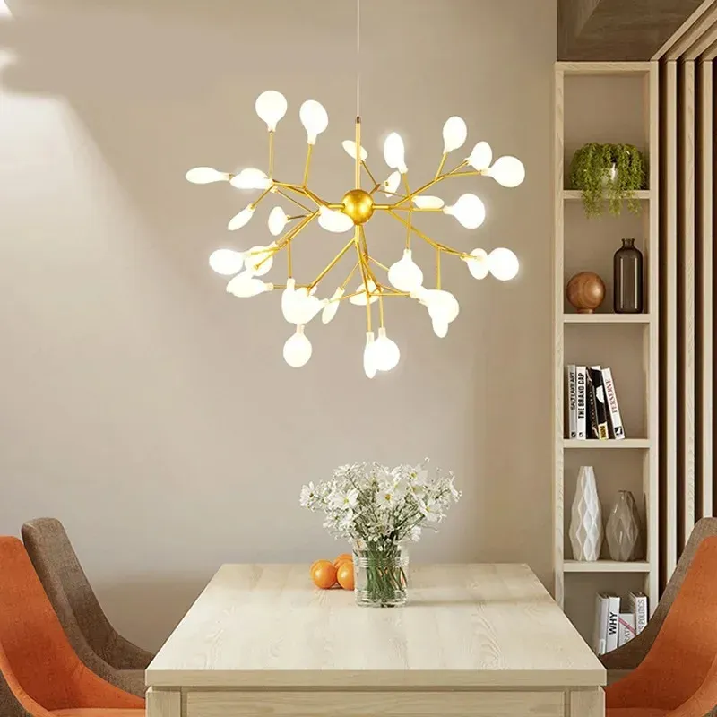 נברשת גחליליות אקרילית צמודת תקרה