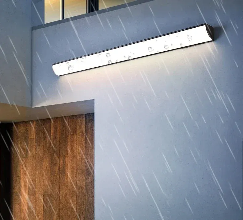 מנורת קיר חוץ פס אור ארוך לשטיפת קיר