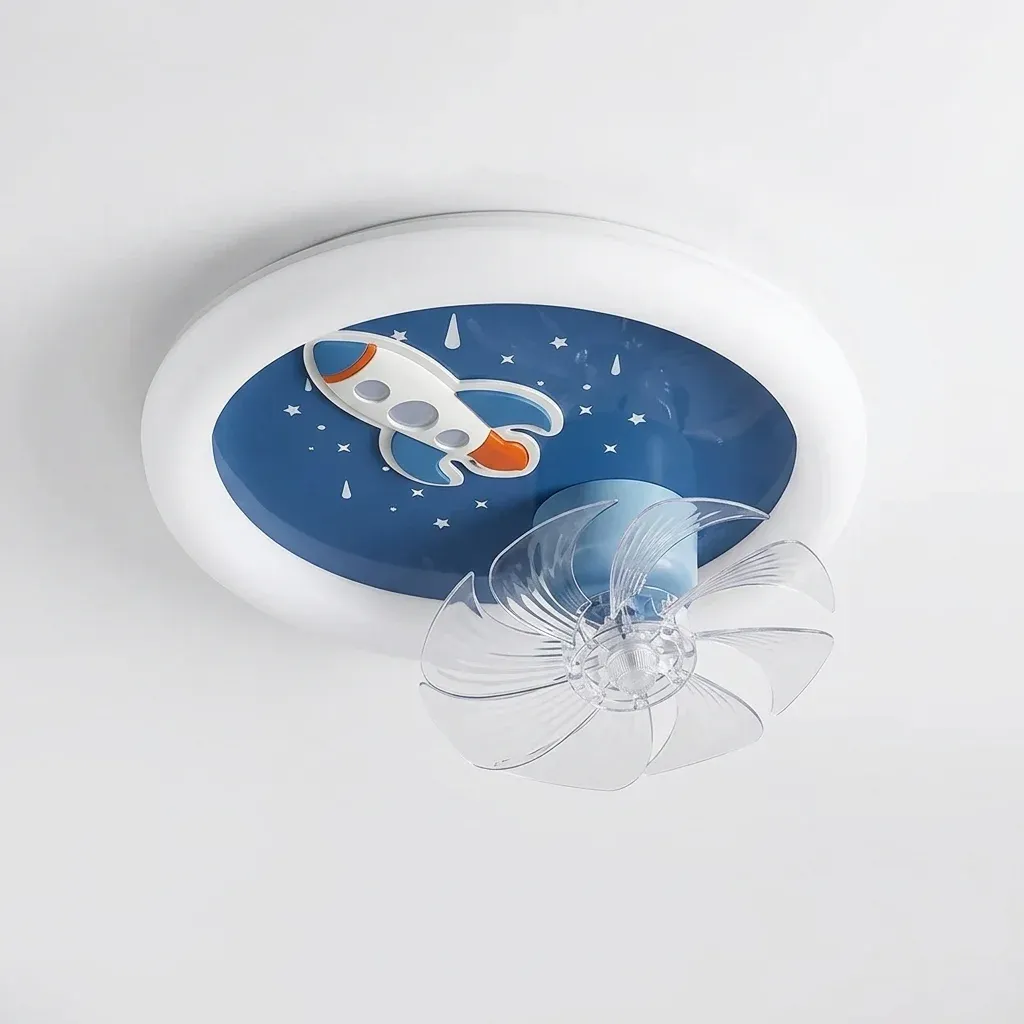 מאוורר תקרה חלל לילדים עם לד