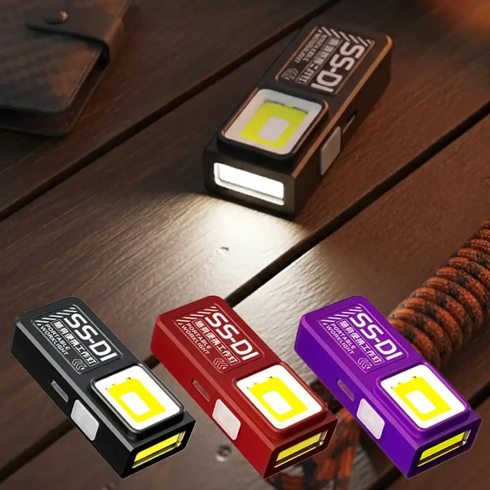 פנס מיני נטען עם מגנט ותאורת חירום