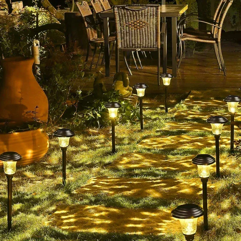 פנס שביל סולארי דקורטיבי עם תאורה חמה